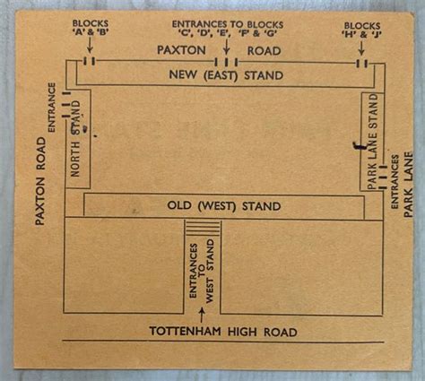 Original Division One Ticket Tottenham Hotspur V Chelsea