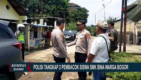 Polisi Tangkap 2 Pembacok Siswa SMK Bina Warga 1 Kota Bogor Video