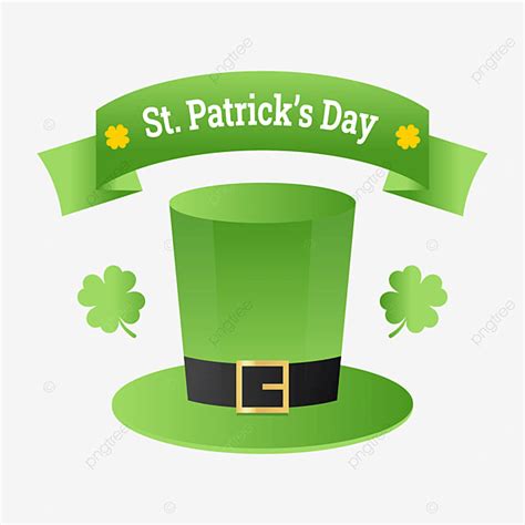 St Patrick Hat Vector Hd Png Images St Patricks Day Greeting Green Hat