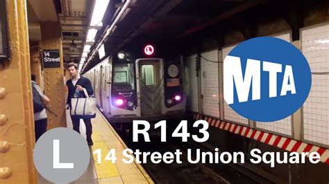 MTA R143 L Train Subway Action At 14 Street Union Square YouTube