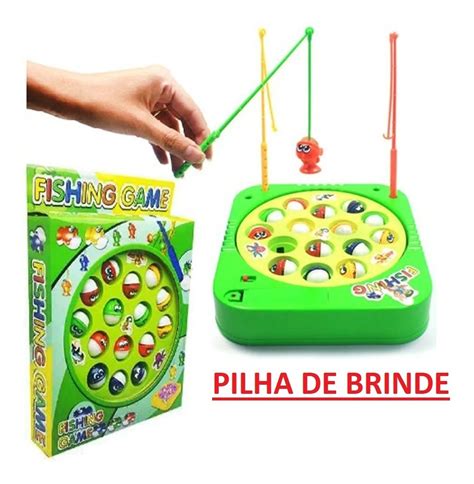 Brinquedo Pega Peixe C Varinhas P Pescar Brinde promoção MercadoLivre