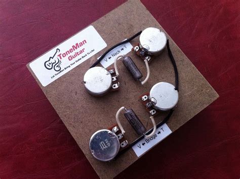 The 59 Les Paul Prewired Upgrade Wiring Harness Gibson Les Paul Long Shaft Pots Ebay