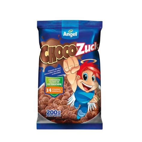 Cereal Angel Hojuelas De Maíz Azucaradas Chocolate Bolsa 200gr