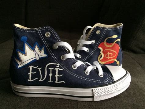 Descendants Converse Shoes Evie Etsy Disfraz De Mal Descendientes