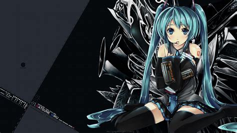 Wallpaper Gadis Anime Vocaloid Hatsune Miku Screenshot Wallpaper