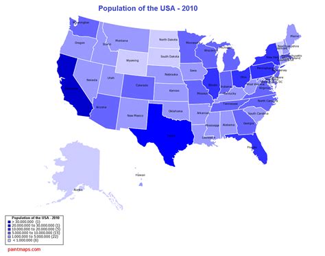 United States Population Map