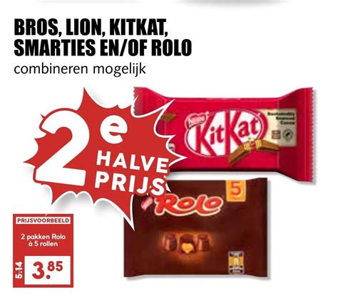 Bros Lion Kitkat Smarties En Of Rolo Aanbieding Bij Mcd Supermarkt