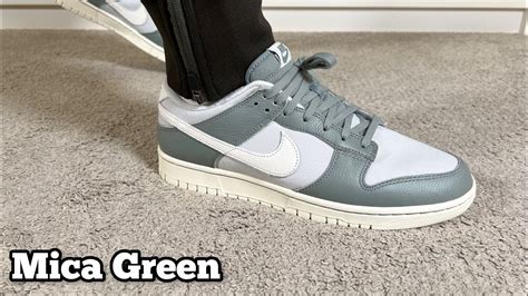 Nike Dunk Low Mica Green Review On Foot Youtube