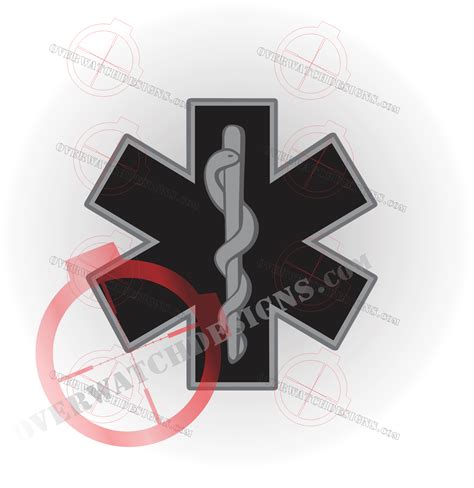 Emt Paramedic Symbol Sticker Overwatch Designs