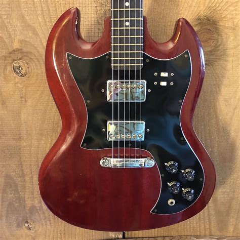 Pace Sg Style Vintage Mij Electric Guitar Cherry C 1970s Reverb Uk