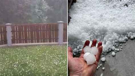 Snažno nevrijeme pogodilo Sloveniju padao grad BN