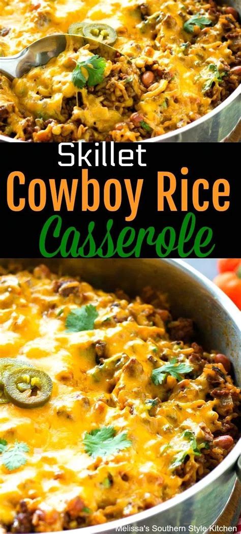 Skillet Cowboy Rice Casserole Artofit