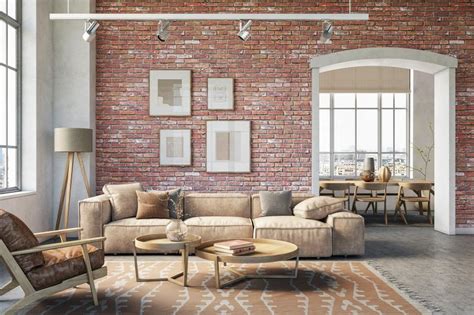 Exposed Brick Wall Living Room Ideas Baci Living Room