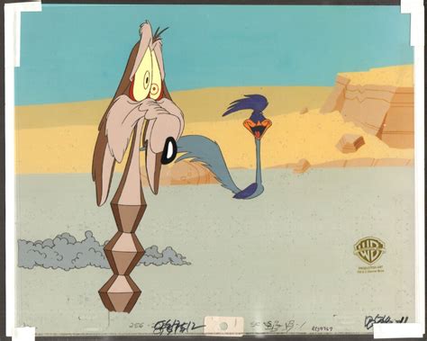 Warner Bros Wile E Coyote And The Road Runner Hand Painted Animation