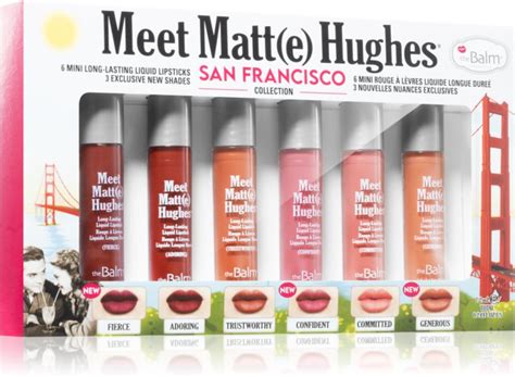 theBalm Meet Matt e Hughes Mini Kit San Francisco sada tekutých rtěnek