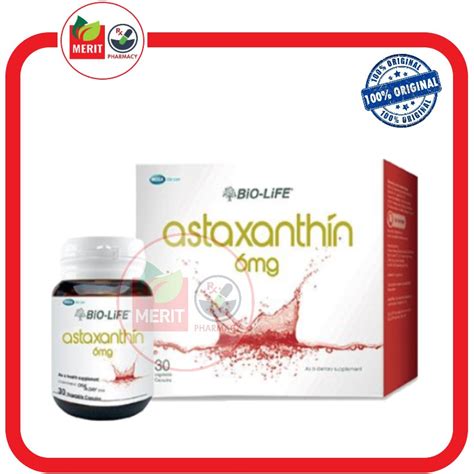 Bio Life Biolife Bio Life Astaxanthin 6mg 30s Original 天然虾青素 美容抗氧化