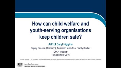 Webinar How Can Child Welfare And Youth Serving Organisations Keep