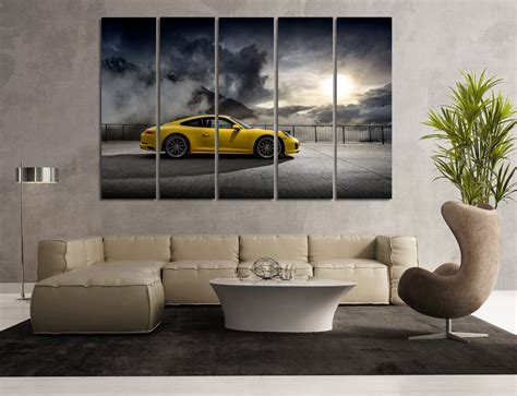 Porsche Wall Art Canvas Porsche Carrera Print Porsche Photo Etsy