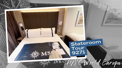 MSC World Europa Fantastica Deluxe Balcony Stateroom Tour 9271