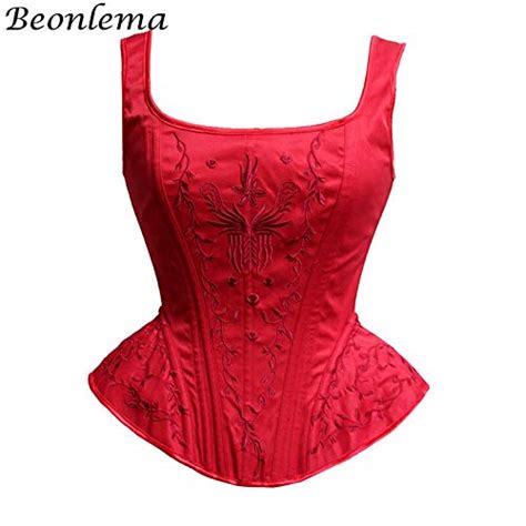 Buy Zzebra Red Corset Sexy Bustier Corsets And Bustiers Lace Up