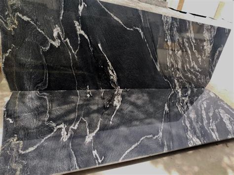 Polished Sgm Black Marqino Granite Slab For Countertops Thickness