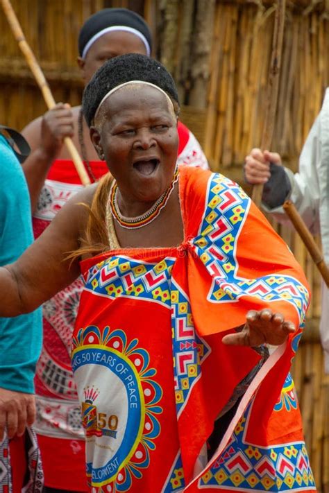 Traditional Costume Worn In A Swazi Village In Swaziland Editorial Photo Image Of Costume