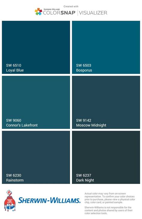 I Just Created This Color Palette With The Sherwin Williams Colorsnap® Visualizer App On My Andr