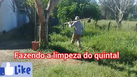 Fazendo A Limpeza Do Quintal Youtube