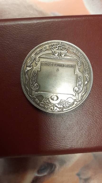 RARE Médaille de Récompense en Argent Canton Vaud anibis ch