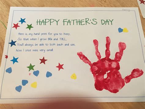 Father S Day Handprint Craft Printable