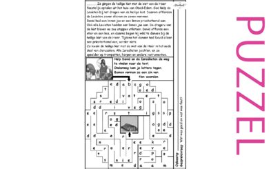 Puzzel Samuel Kronieken De Ark Jeruzalem Eerbied