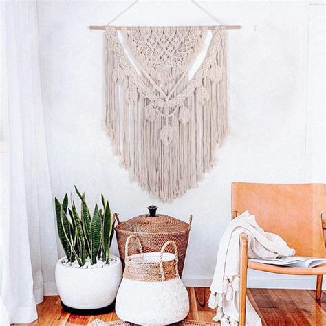 Macrame Muur Ing Tapestry Bohemian Handgemaakte Ac Grandado