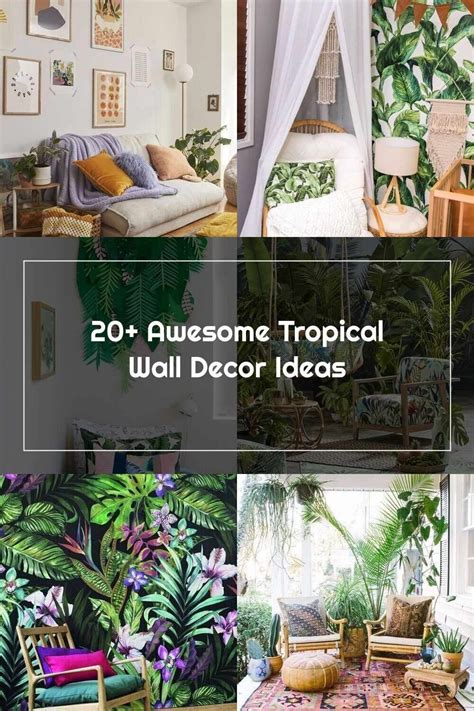 Tropical Decorating 20 Awesome Tropical Wall Decor Ideas Tropical Wall Decor Decor Tropical