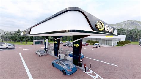 Petrol Station, Gega Oil :: Behance