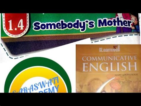 New Learnwell Std 6 English Book Somebody S Mother Question And