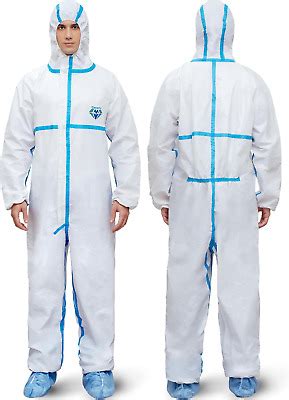 Hazmat Suits Sizes Options Disposable Coveralls Suit Medical