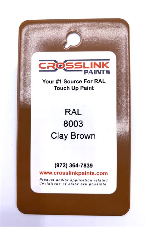 RAL 8003 Clay Brown Powder Coating Powder | Crosslink Paints