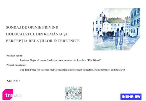 Ppt Sondaj De Opinie Privind Holocaustul Din Rom Nia I Percep Ia