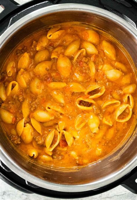 Instant Pot Cheesy Taco Pasta Dinner Then Dessert