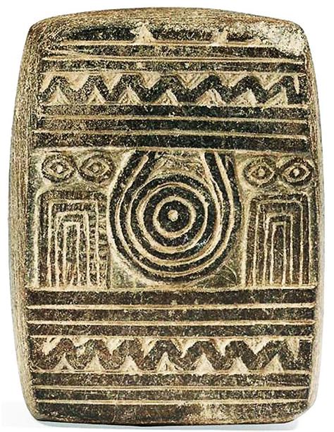 Mesopotamian Eye Idol Plaque Found Euphrates Valley From Uruk Period