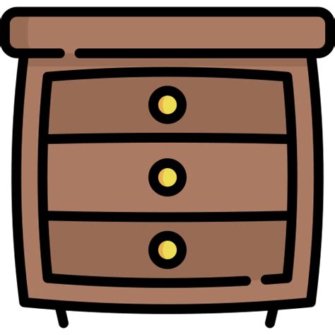 Chest Of Drawers Special Lineal Color Icon