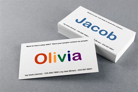 Avery Business Card Template - Etsy