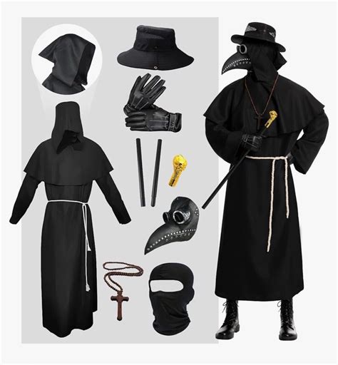 Adult Plague Doctor Costume Size Medium Gem