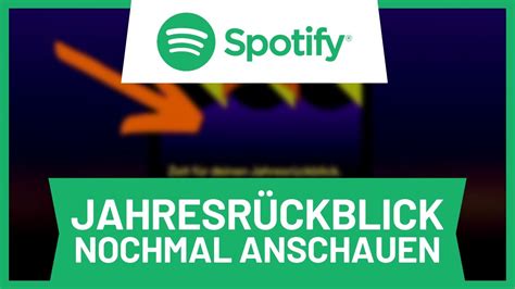 Spotify Wrapped Jahresr Ckblick Nochmal Anschauen Tutorial Youtube