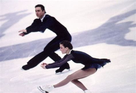 Ekaterina Gordeeva And Sergei Grinkov Performing Their Free Skate