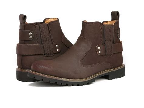 Casual Brown Genuine Leather Men's Boot For Sale - SAVEMARI