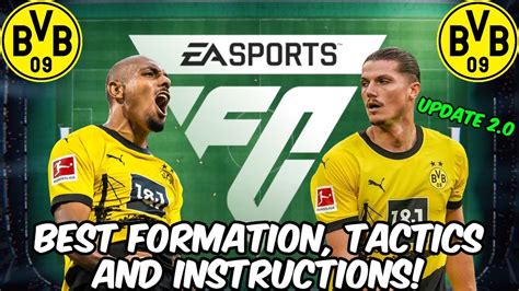 EA FC 24 BEST DORTMUND Formation Tactics And Instructions YouTube