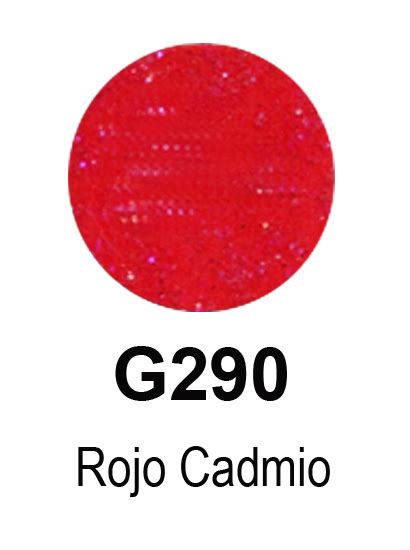 ACRILTELA Escarchado Rojo Cadmio G290 30cc Roseta