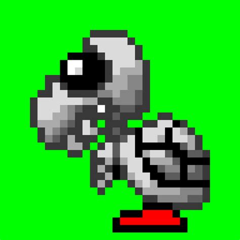 Pixilart - super mario world dry bones by irondogmlg