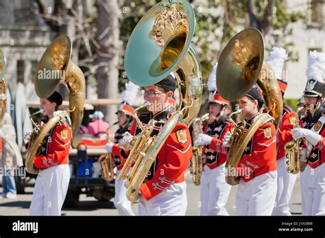 Sousaphone Player Marching Band